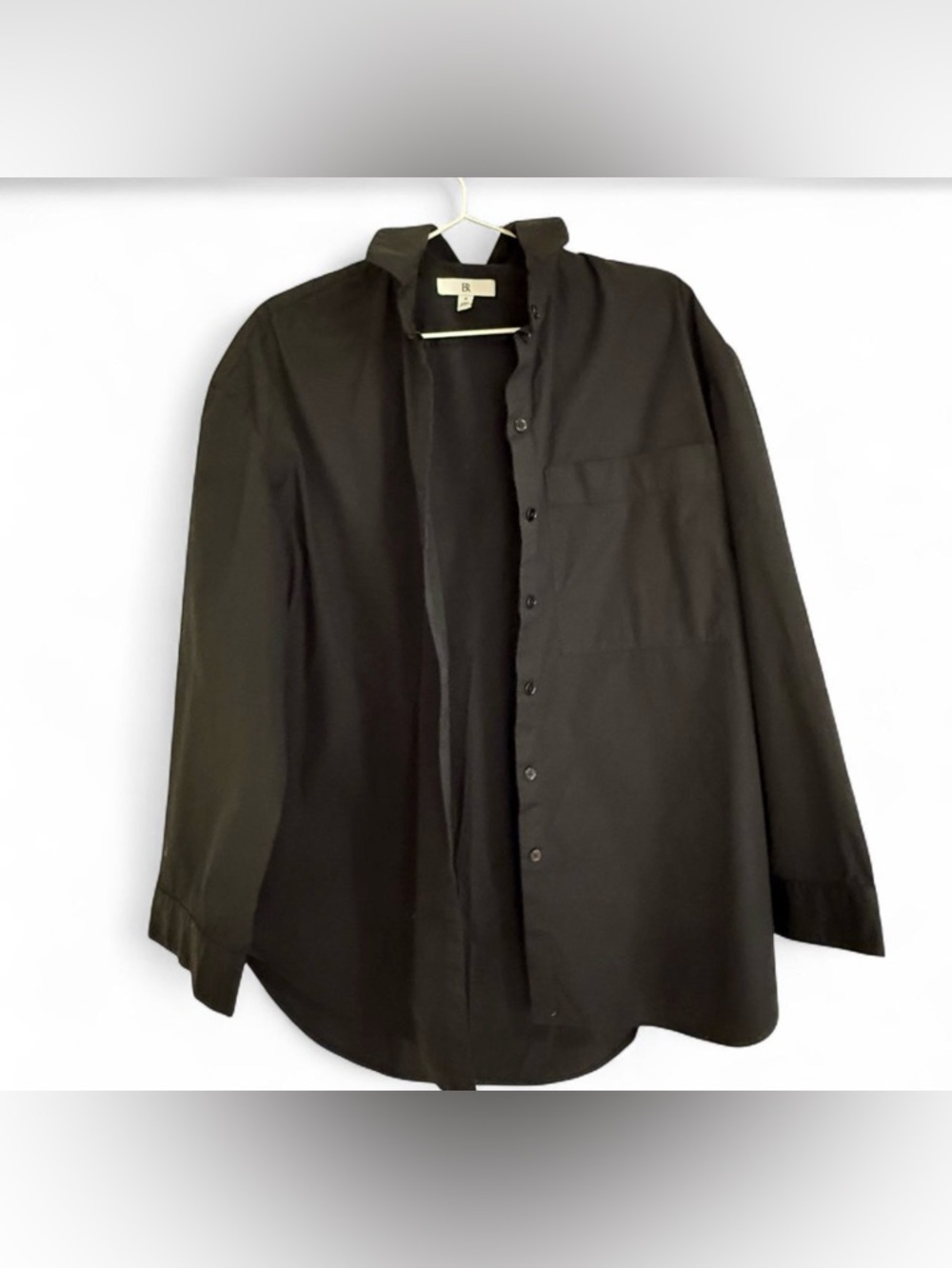 Black button-down from Banana Republic, size small